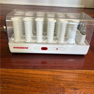 Vintage Windmere SS-182 Hot Rollers Hairsetter Custom Curl 18 Rollers & Clips